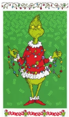 45" Panel - Grinch Panel Holiday Dr. Seuss